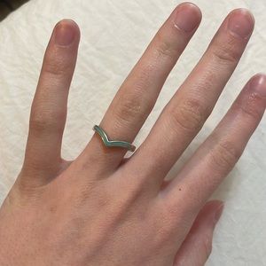 Turquoise and sterling by silver ring